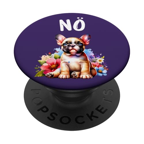 Französische Bulldogge Lustiger Spruch Nö für Hundeliebhaber PopSockets mit austauschbarem PopGrip von Hunde Nö Sprüche Weihnachten & Geschenkidee