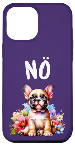 Hülle für iPhone 15 Plus Französische Bulldogge Lustiger Spruch Nö für Hundeliebhaber von Hunde Nö Sprüche Weihnachten & Geschenkidee