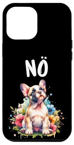 Hülle für iPhone 15 Plus Französische Bulldogge Lustiger Spruch Nö für Hundeliebhaber von Hunde Nö Sprüche Weihnachten & Geschenkidee