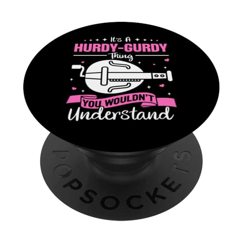 Drehleier Spruch PopSockets mit austauschbarem PopGrip von Hurdy Gurdy Designs