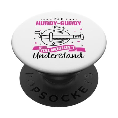 Drehleier Spruch PopSockets mit austauschbarem PopGrip von Hurdy Gurdy Designs