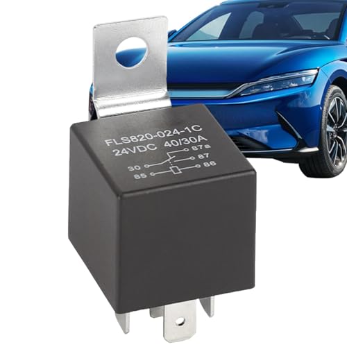 Hutnncg Kfz-Relais für Autos, elektrisches Relais für Autos - 7Vdc 12V/24V Auto-Relais Kfz-Relais - 4Pin/5Pin elektrisches Relais wasserdichtes Hochleistungs-Mehrzweck-Autozubehör für Auto von Hutnncg