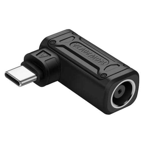 Huudngeje PD 140 W DC auf Typ C Stromladeadapter, DC-Buchse auf USB-C-Stecker für Telefon, Tablet, Laptop (A) von Huudngeje