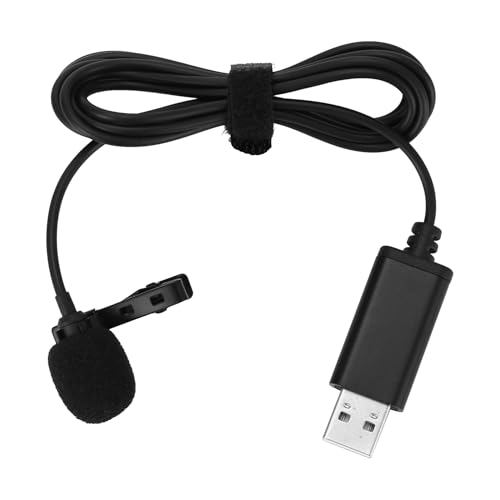 Huudngeje Universal USB Mikrofon Lavalier Mikrofon Clip-On Computer Mikrofon Plug & Play Omnidirektionales Mikrofon von Huudngeje