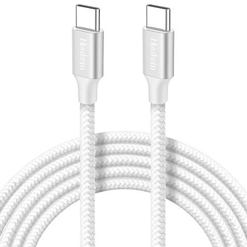 Huukein USB C Kabel Weiß, USB C auf USB C Kabel 1M, Ladekabel USBC to USBC Schnellladekabel für iPhone 16/16 plus, 16 Pro/16 Pro Max, für iPhone 15 von Huukein