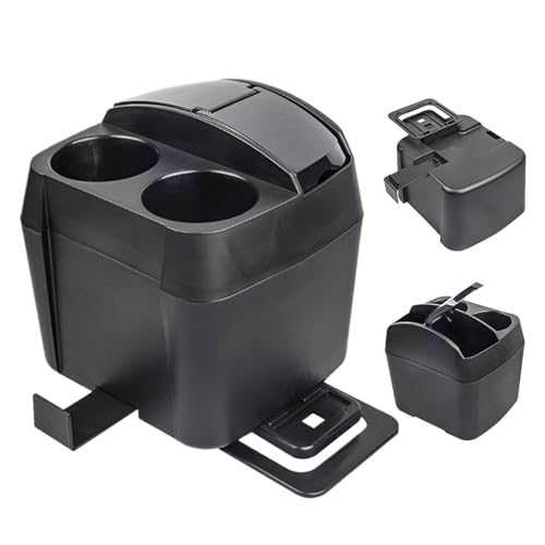 Huvqianu Car Cup Holder Trash Bin, Portable Extra Large Waste Container Storage Box, Multifunctional Trash Bin Organizer For Vehicle, Ideal Holder For Cars And SUVs With Easy Access von Huvqianu