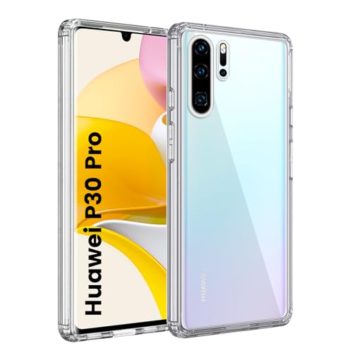 HuwaiH Handyhülle für Huawei p30 pro Hülle, Antikratzer, Anti-Schock, Anti-Rutsch Schutzhülle, Unterstützt kabelloses Laden, Nicht Vergilben Anti-Fingerabdruck Hülle für p30 pro(Transparente) von HuwaiH