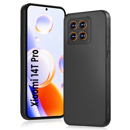HuwaiH Handyhülle für Xiaomi 14T Pro Hülle, Upgraded Kameraschutz, Anti-Schock Schutzhülle, Unterstützt kabelloses Laden, Antikratzer Anti-Fingerabdruck Schwarz TPU Hülle für Xiaomi 14T Pro HuwaiH Handyhülle für Xiaomi 14T Pro Hülle, Upgraded Kameraschutz, Anti-Schock Schutzhülle, Unterstützt kabelloses Laden, Antikratzer Anti-Fingerabdruck Schwarz TPU Hülle für Xiaomi 14T Pro von HuwaiH
