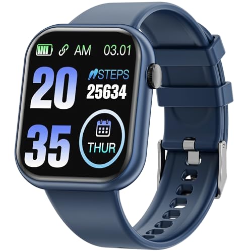 Smartwatch Damen Herren, 1.85" Zoll Touchscreen Smart Watch mit Bluetooth Anrufe, Uhr Damen Herren mit 140+ Sportmodi SpO2 Pulsuhr Schlafmonitor Schrittzähler, Armbanduhr für iOS Android von Hwagol