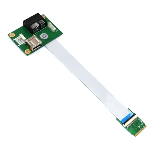 Hxhsgmeh PCIE Riser NGFF M.2 Key A/E auf PCI-E Express X1+USB Adapter Riser Karte mit FPC Kabel 4Pin Stromversorgungskabel von Hxhsgmeh