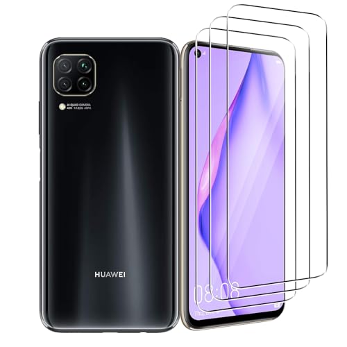 Hxiclrm 3 Stück Schutzfolie für Huawei P40 Lite 4G, für Panzer Schutz Glas, Schutzglas, 9H Härte Panzerfolie, HD, Anti-Kratzer, Bläschenfrei, für Huawei P40 Lite 4G von Hxiclrm