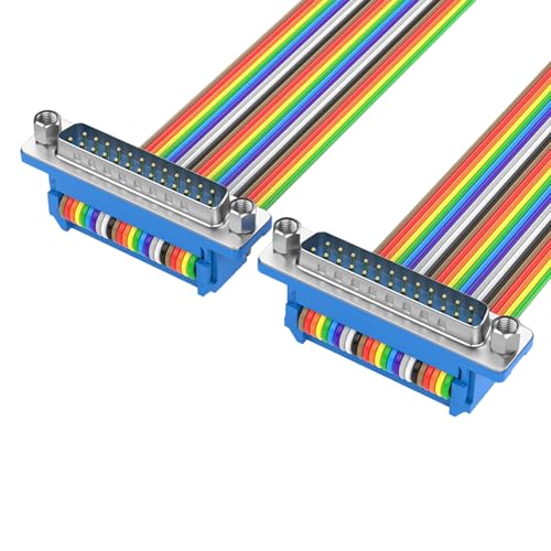 Hxyxbnhno DB25-Port-Kabel, PVC, 25-polig, DB25, parallele Stecker, Buchsen, Kabel für Port-Gerät von Hxyxbnhno