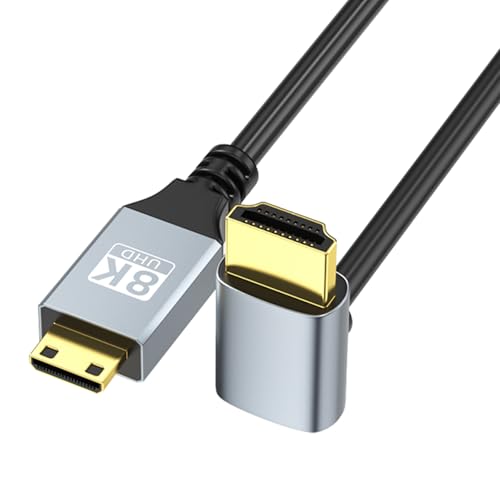 Hxyxbnhno HDMIkompatibler Stecker auf HDMI-kompatibler Stecker, Videokabel, 8K @ 60Hz, schnelles Speed-Kabel mit Ethernet für Kamera, HDTV, Laptop von Hxyxbnhno