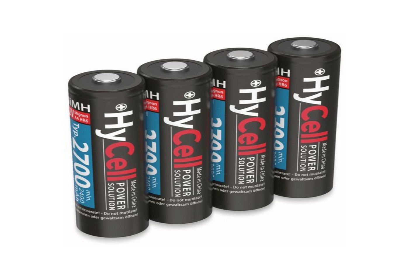 HyCell HYCELL NiMH-Mignon-Akku 2700 mAh, 4 Stück Akku von HyCell