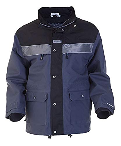 Hydrowear 04026024P Kiel Klassischer abnehmbarer Parka aus Toptex Schwarz/Grau Größe XXL von Hydrowear