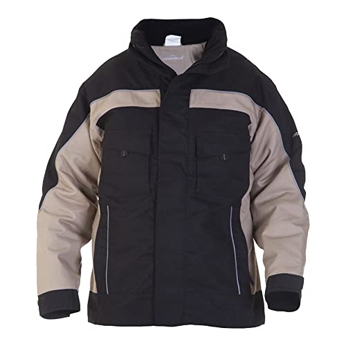 Hydrowear 42550 Rijswijk Segeltuch-Pilotenjacke Khaki/Schwarz Größe L von Hydrowear