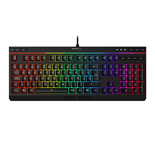 HyperX Alloy Core RGB - Membran-Gaming-Tastatur, RGB dynamisch, Anti-ghosting (spanische QWERTY-Tastatur) von HyperX