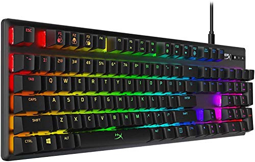 HyperX Alloy Origins – RGB Mechanische Gaming Tastatur, HyperX Aqua, (QWERTY – US Layout) von HyperX