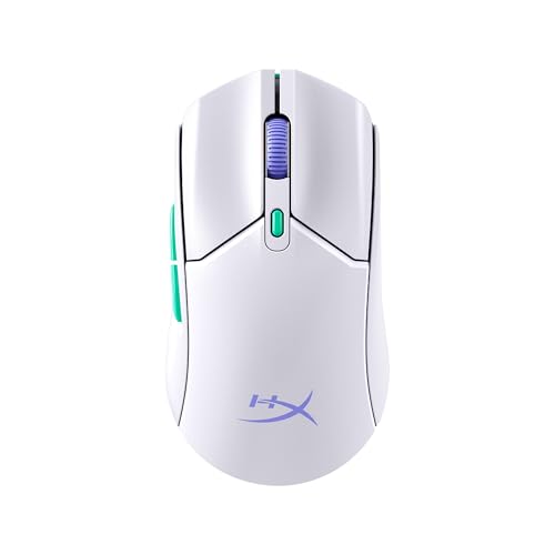 HyperX Pulsefire Haste 2 Core Wireless - Gaming-Maus für PC, Lange Akkulaufzeit, leicht, benutzerdefinierter Kernsensor, duale drahtlose Konnektivität, Weiß von HyperX