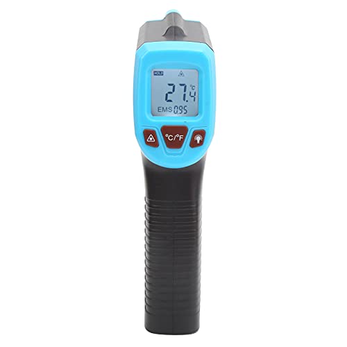 Temperaturmesspistole, Infrarot-Thermometer, Industriethermometer, mit LCD-Anzeige GM320S für die Oberfläche von Motorteilen für Heißwasserleitungen(Blau) Infrarot- und Laser-Thermometer von Hyuduo