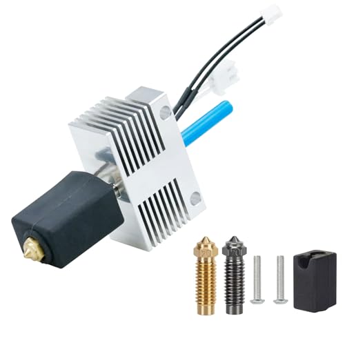 HzdaDeve Hotend für Elegoo Neptune 4 Plus/Neptune 4 Max Druckkopfextruder Hot End Kit Heizblock Heizpatrone Thermistor mit Extra 1PC Härteprüfse 1PC Messing Düse 1PC Silikon Abdeckung von HzdaDeve