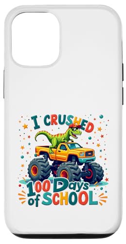 Hülle für iPhone 12/12 Pro 100th Days Smarter Monster Truck Dinosaurier 100 Tage Schule von I Crushed 100 Days of School Monster Truck Tees