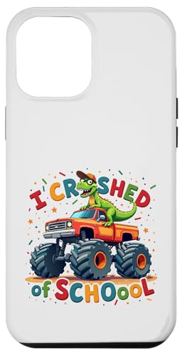 Hülle für iPhone 12 Pro Max Dinosaurier Reiten Monster Truck I Crushed 100th Days of School von I Crushed 100 Days of School Monster Truck Tees