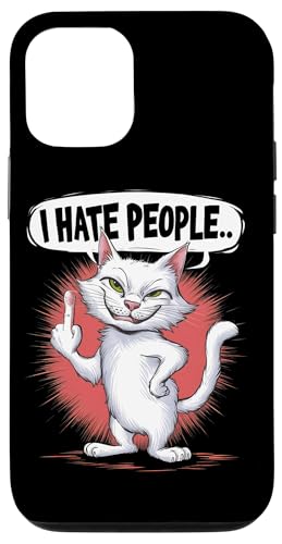 Hülle für iPhone 14 Pro Ich hasse Menschen Misanthrop Grumpy Asocial Hate Sour von Hate Annoyed Quiet Zone Isolated Better Alone