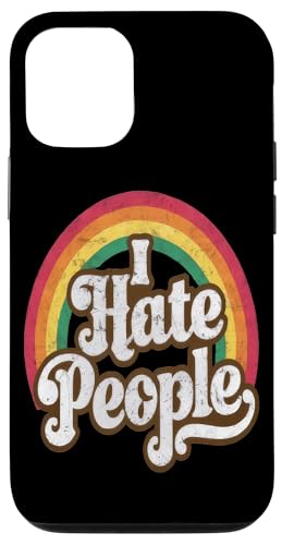 Hülle für iPhone 15 Pro Ich hasse Menschen Misanthrop Grumpy Asocial Hate Sour von Hate Annoyed Quiet Zone Isolated Better Alone