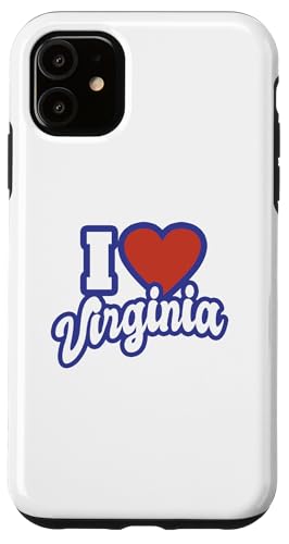 Hülle für iPhone 11 Ich liebe Virginia von I Love Cities