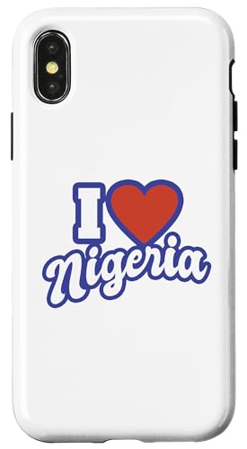 Hülle für iPhone X/XS Ich liebe Nigeria von I Love Countries