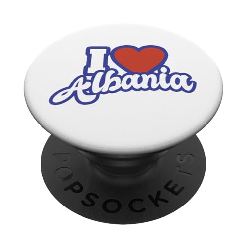 Ich liebe Albanien PopSockets mit austauschbarem PopGrip von I Love Countries