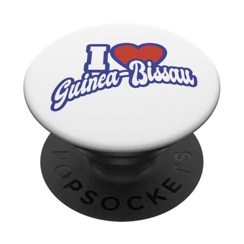 Ich liebe Guinea-Bissau PopSockets mit austauschbarem PopGrip von I Love Countries