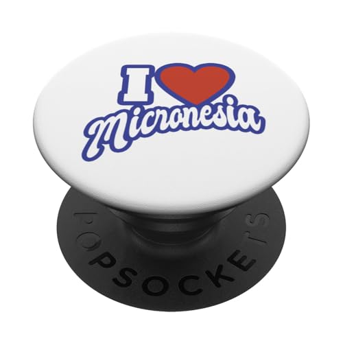 Ich liebe Mikronesien PopSockets mit austauschbarem PopGrip von I Love Countries