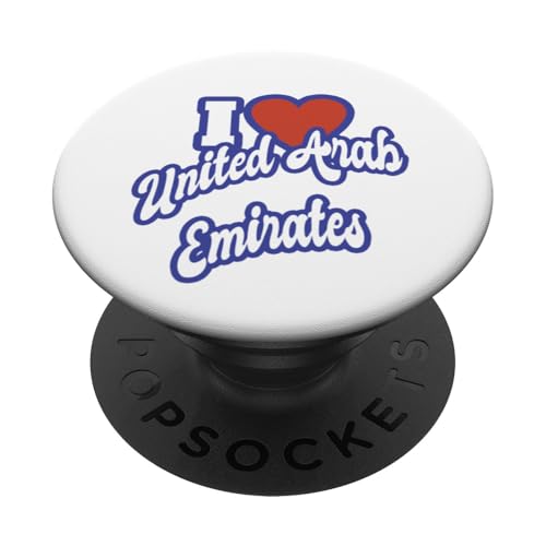 Ich liebe Vereinigte Arabische Emirate PopSockets mit austauschbarem PopGrip von I Love Countries