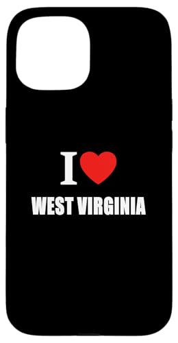 Hülle für iPhone 15 I Love West Virginia für Männer, Frauen und Studenten von I Love Inspirational Motivational Designs