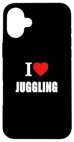 Hülle für iPhone 16 Plus I Love Jonggling For Performers Circus Magicians von I Love Inspirational Motivational Designs