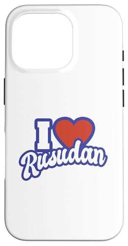 Hülle für iPhone 16 Pro Ich liebe Rusudan von I Love Names