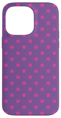 Hülle für iPhone 14 Pro Max Rosa und Lila gepunktet, Boho-Punkte von I Love Polka Dots!