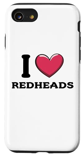 Hülle für iPhone SE (2020) / 7 / 8 Ich liebe Rothaarige von I Love Redheads