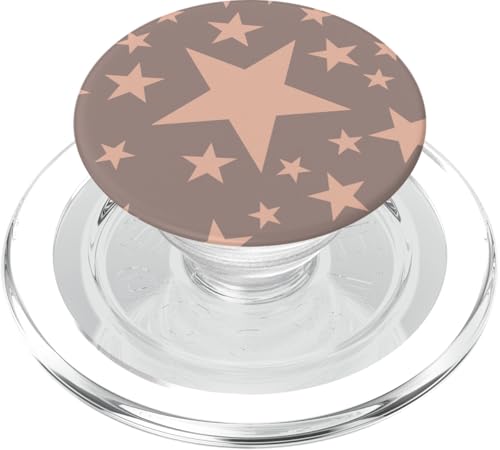 Beige und Braun, Sterne PopSockets PopGrip für MagSafe von I Love Stars