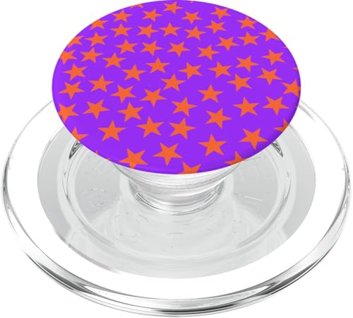 Orange und Lila, Sterne PopSockets PopGrip für MagSafe von I Love Stars