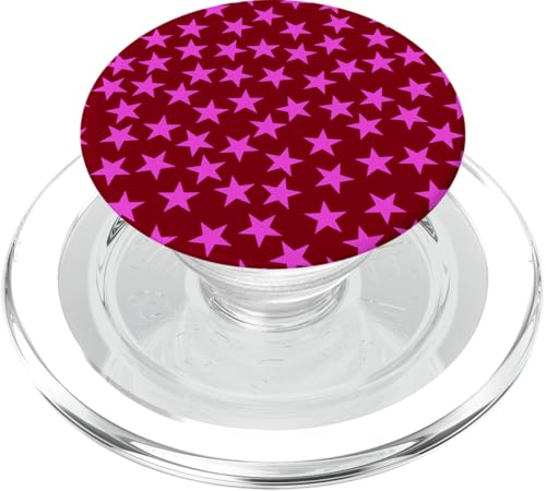 Rot und Rosa, Sterne PopSockets PopGrip für MagSafe von I Love Stars