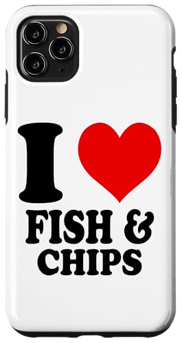 Hülle für iPhone 11 Pro Max I Love Fish And Chips von I Love... Apparel