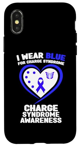 Hülle für iPhone X/XS Ich trage Blau, um auf das Charge-Syndrom aufmerksam zu machen von I Wear Blue Charge Syndrome Awareness Apparel.