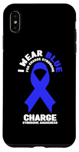 Hülle für iPhone XS Max Ich trage Blau, um auf das Charge-Syndrom aufmerksam zu machen von I Wear Blue Charge Syndrome Awareness Apparel.