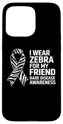 Hülle für iPhone 15 Pro Max Ich trage Zebra, um meinen Freund auf seltene Krankheiten aufmerksam zu machen von I Wear Zebra for Rare Disease Apparel!