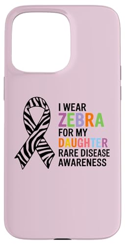 Hülle für iPhone 15 Pro Max Ich trage Zebra, um meiner Tochter das Bewusstsein für seltene Krankheiten zu vermitteln von I Wear Zebra for Rare Disease Apparel!