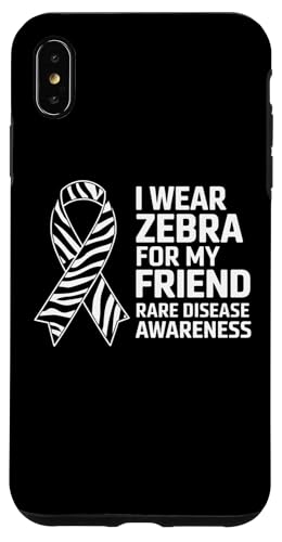 Hülle für iPhone XS Max Ich trage Zebra, um meinen Freund auf seltene Krankheiten aufmerksam zu machen von I Wear Zebra for Rare Disease Apparel!