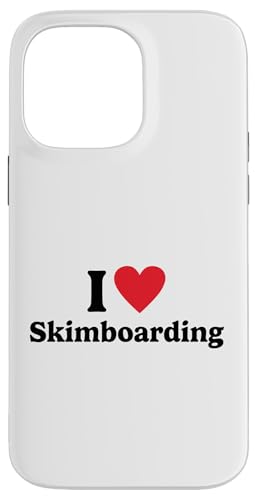 Hülle für iPhone 14 Pro Max Ich liebe Skimboarding von I love Hobbies